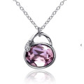 Sw Elements Crystal Light Amethyst Farbe Geldbörse Halsketten Schmuck